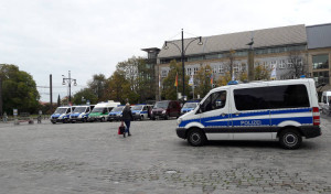 AfD-Demo Polizei