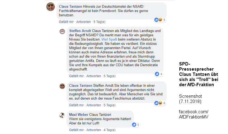 Landtag MV: „Troll“-Trubel um SPD-Pressesprecher. AfD ist genervt.