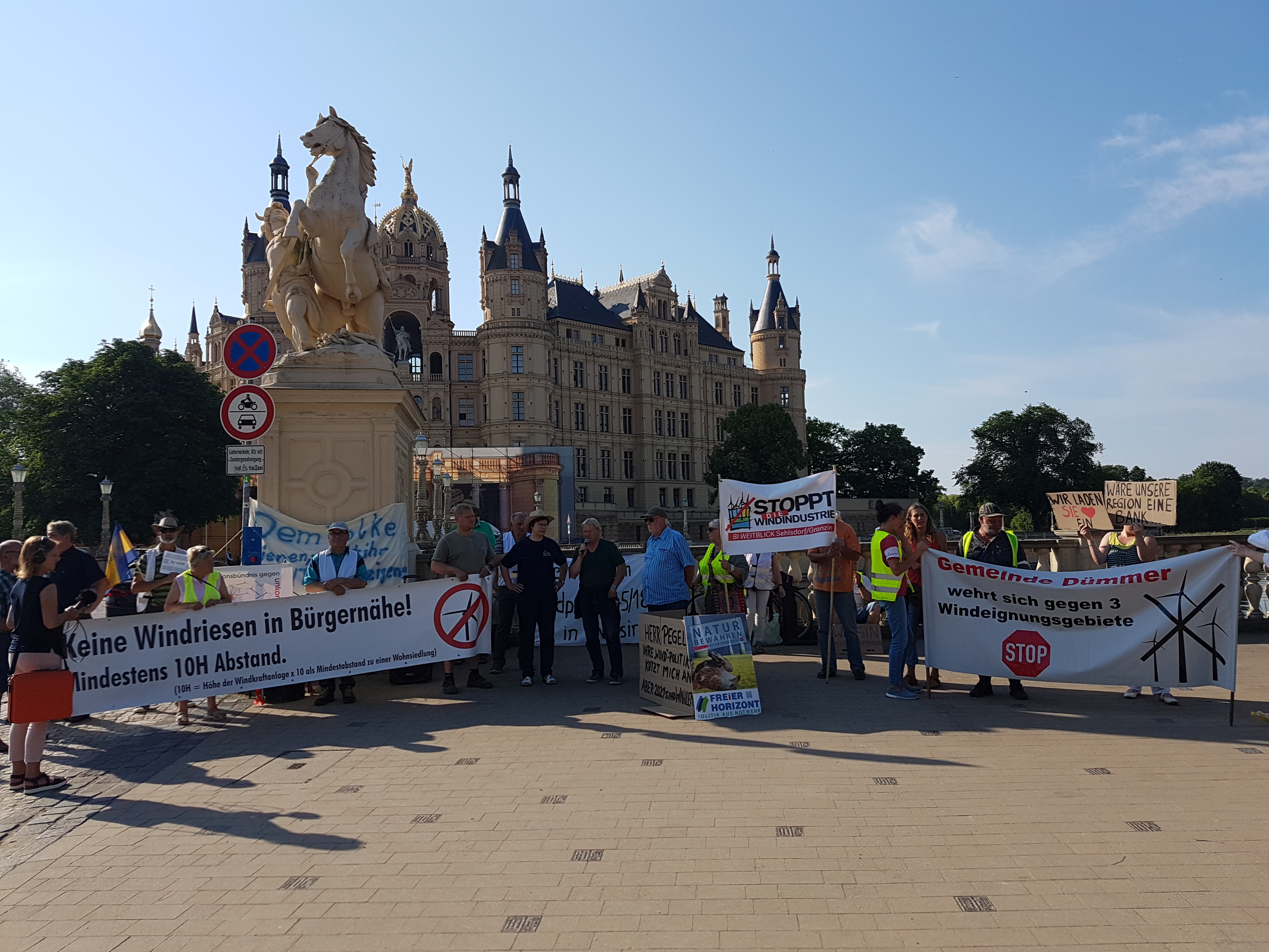 Akzeptanz für Windenergie schwindet – Bürgerinitiative protestierte erneut