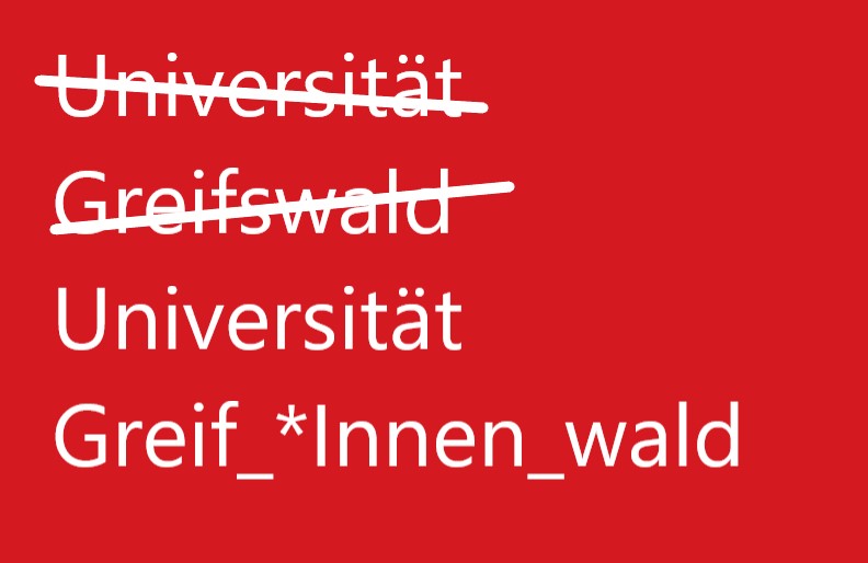 Interne Mail an Greifswalder Studenten: Gendersprache wird Pflicht