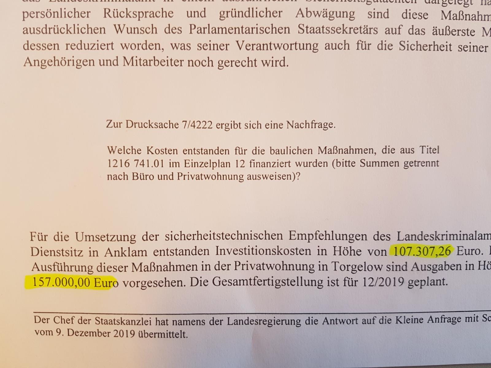 Lebt Staatssekretär Dahlemann gefährlich?