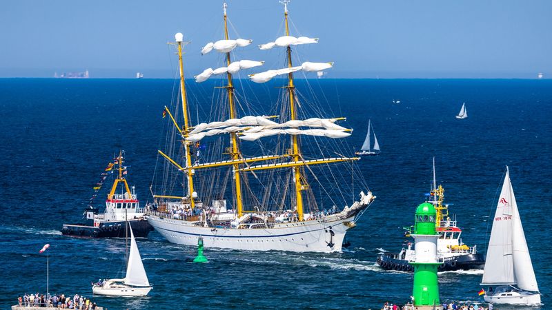 Hanse Sail Rostock: Vierstündige «Gorch Fock»-Ausfahrt